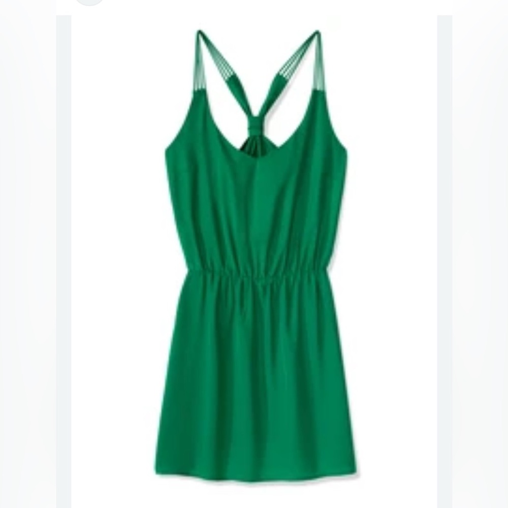 Amanda Uprichard X REVOLVE Mini Dress Spaghetti Strap Dark Green Silk L  $200